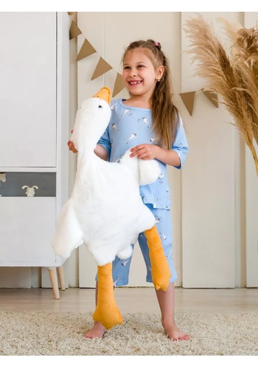 Maso Home Kız Çocukları İçin Pantolonlu Pijama 235898342 Açık Mavi