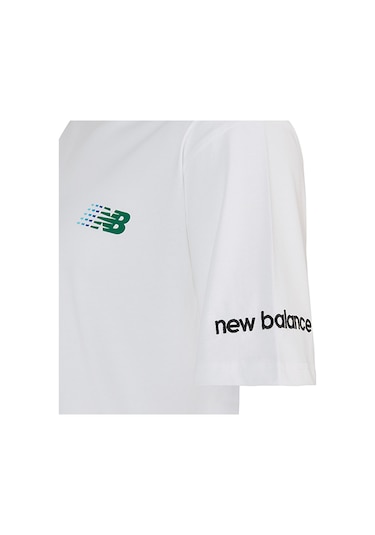 New Balance Lifestyle Erkek T-shirt Mnt1644-wt Beyaz