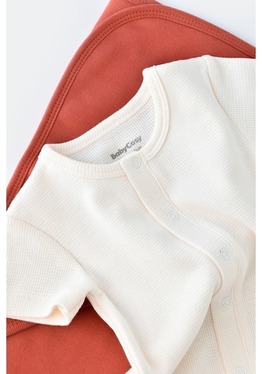BabyCosy Organik Kısa Kollu Tulum Csyw1014 001