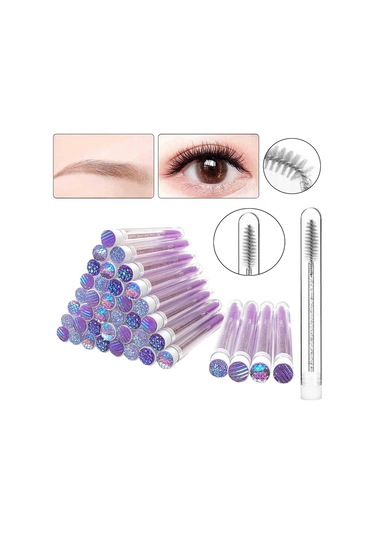 Suntek Tek Kullanımlık Maskara Fırçası Mor 40'lı