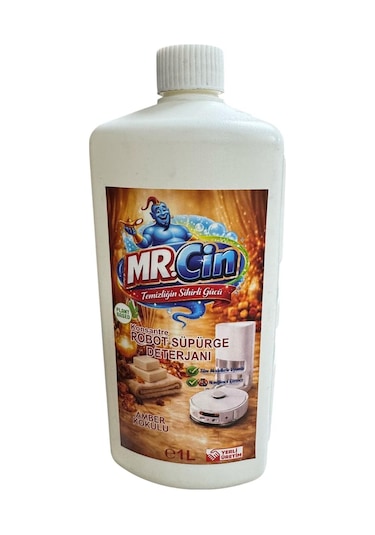 Mr.cin Robot Süpürge Deterjanı Amber Kokulu 1 Litre Tekli