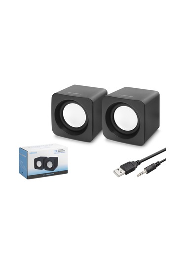 Hadron Hd6055 Masaüstü Hoparlör 2.0 Kanal Usb 3.5 Mm Siyah