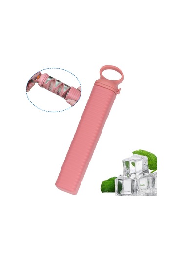 Kosona Pembe Ev Kullanımlı Hızlı Dondurma, Kolay Çıkarma Özelliği Silikon+pp Gıda Grubu Buzluk Kalıbı - 350 Ml Çok Renkli