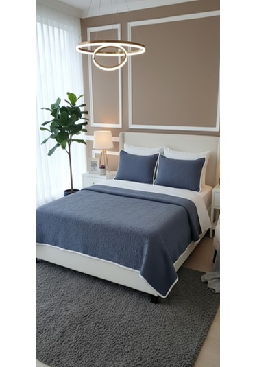 Bellisima Çift Kişilik Yatak Örtüsü Castle Rock Antrasit Diğer