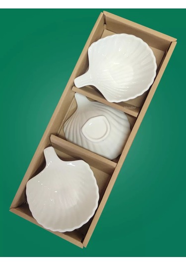 Hazdev Seramik Beyaz Sosluk Servisi Ve Sunumu İçin Set 247501235 Beyaz