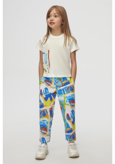 Nk Kids 58529 Kız Çocuk Mavi Confetti Pantolon Mavi