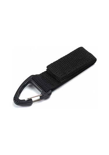 Yifomall Siyah Nilon Kemer Klipsi - 2.5cm Genişlikli, 4cm Kadar Kemerlere Uygun, Küçük Eşyalar İçin Kolay Erişim