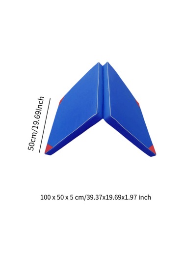 Suntek Katlanır Egzersiz Minderi Kardiyo Eğitim Çocuklar 100cmx50cmx5cm Mavi