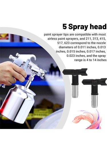 Xurunkeji Parça Sprey Ucu, Tersinir Sprey Ucu, Havasız Sprey Makinesi İçin Havasız Sprey Nozulları 109, 213, 311, 315, 413