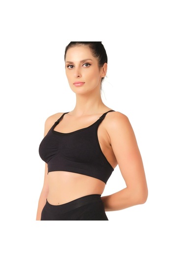 Siyah Mı Emay 5320 Agraflı Emzirme Sütyen