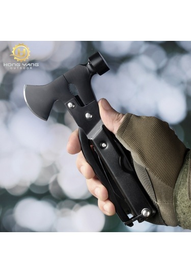 Tcherchi 18 Fonksiyonlu Paslanmaz Çelik Kamp Baltası Ve Çekiç