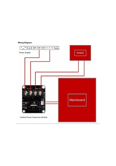 Moly Anet A8/a6/a2 3d Yazıcı İçin 24v Mosfet Modülü, Isı Yatağı Genişletme Aksesuarı, 2 Adet Paket