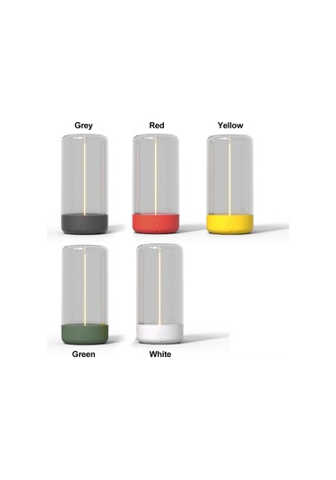 Reedark Led Manyetik Mini Işık, 360 Aydınlatma, 1500mah Pil, Dokunmatik Kontrol, Kamp/ev/restoran İçin Romantik Ambiyans, Şarjlı Şimşek Sarısı Sari