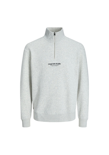 Jack & Jones Erkek Sweat 12241777 Açık Gri