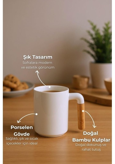 Bambum Aron - Tekli Kupa Beyaz