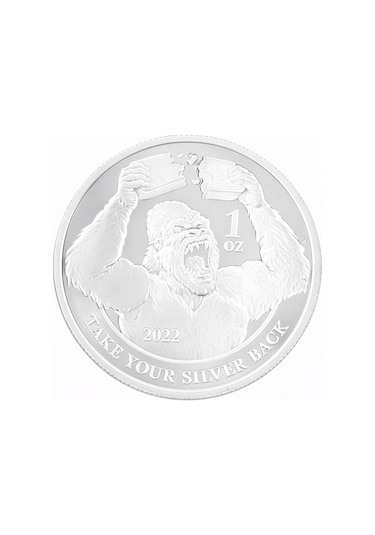 AgaKulche Gorilla Gümüş Sikke Coin