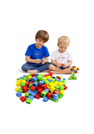 Tik-tak Yapı Seti Birbirine Geçen Renkli Parçalar 500 Parça 3+ Lego Oyuncak