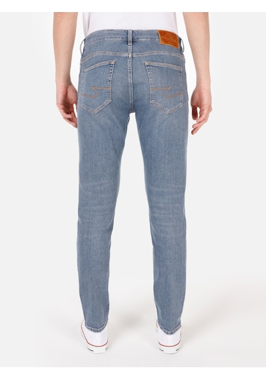 Colins 041 Danny Dar Kesim Düşük Bel Dar Paça Mavi Jean Erkek Pantolon Cl1070538 Denim