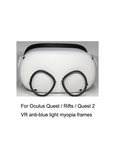 Oculus Quest / Rifts / Quest 2 İçin 1 Çift Vr Hepsi Bir Arada Gözlük Çerçevesi Manyetik Emme Çerçevesi Miyop Lenslerle Eşleşebilir Kırmızı