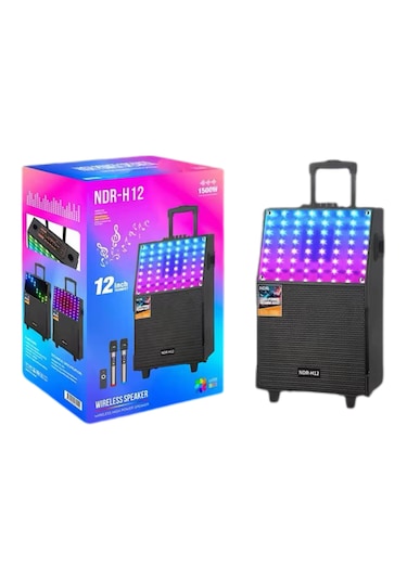 Ultratekno Ndr-h12 12 İnç 60 Watt Rgb Işıklı Karaoke Ses Sistemi
