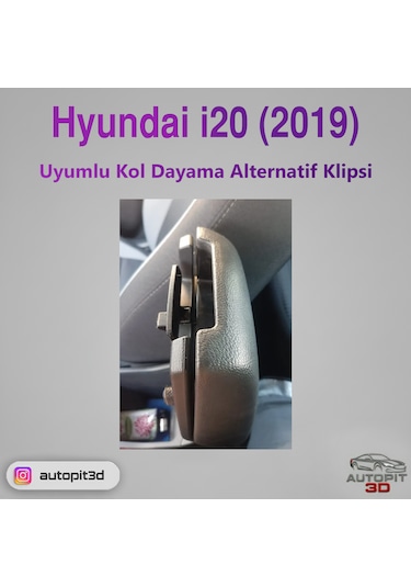 Hyundai İ20 2019 Uyumlu Kol Dayama Alternatif Klipsi