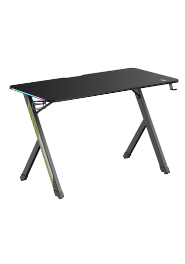 Rgb Işıklı Oyuncu Masası 120x60 Cm Kulaklık Ve Bardaklık