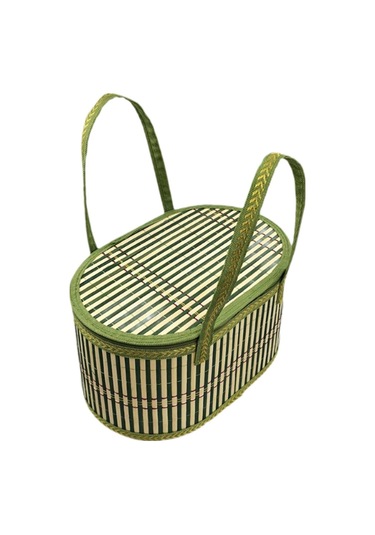 Suntek Ekmek Kek Aperatifler Bambu Dokuma Sepet