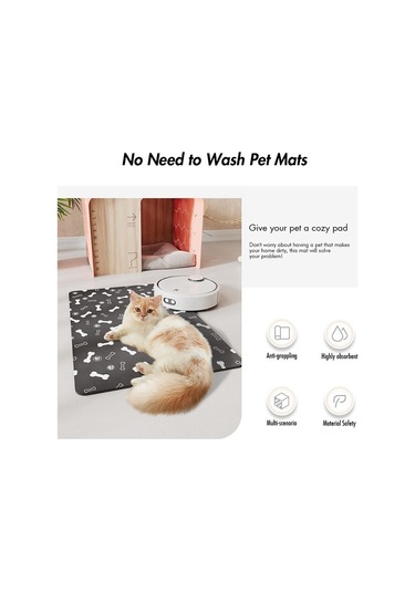 Evcil Hayvan Besleme Matı-emici Köpek Maması Matı Yemek Ve Su İçin-40x60cm, A Diğer