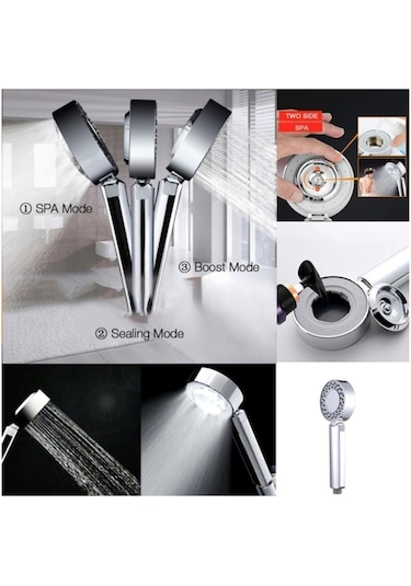 Yayke 3 Aşama Şampuanlı Sihirli Spa El Duş Başlığı Banyo Diğer