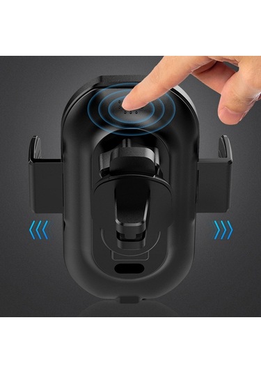 Araç Kablosuz Şarj Cihazı Araç Montajlı Telefon Otomatik Tutucu Hızlı Şarj Evrensel -