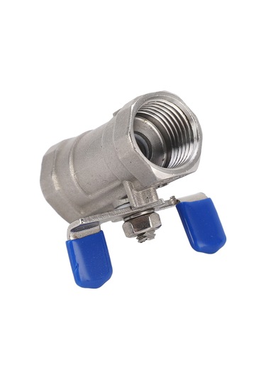 Lemestar 304 Paslanmaz Çelik Dn15 1/2" Npt Kanal Şekli Topak Valfi, Yumuşak Dichtung, Kelepçe Kolu, 1000wog, Suya Yağa Gaz'a Uygun