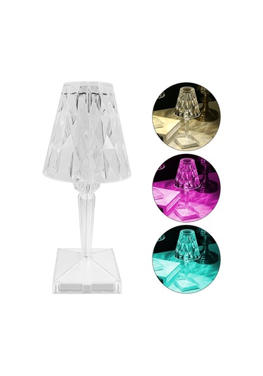 Powermaster Ha-1638 Dekoratif Rgb Led'li Ambiyans Masa Gece Lambası Şarjlı Dokunmatik Tuşlu Doğal Işık