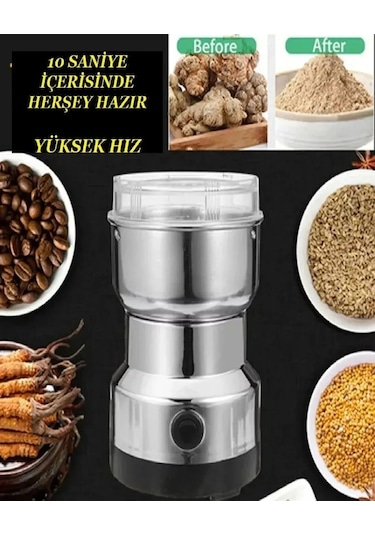 Elektrikli Paslanmaz Çelik Baharat Pirinç Öğütücü Çok Renkli