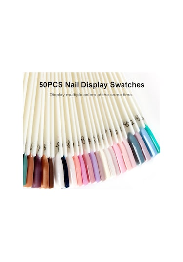 Mufunye Oje Örnekleri, Yelpaze Şeklinde, 50 Adet, Doğal Renkler