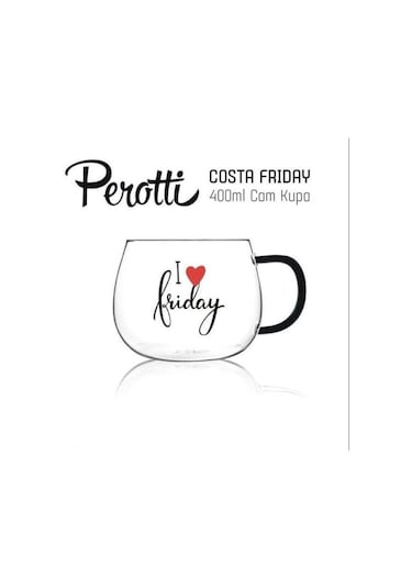 Perotti 13773 Costa Friday Cam Kupa Magnolya Bardağı 400ML