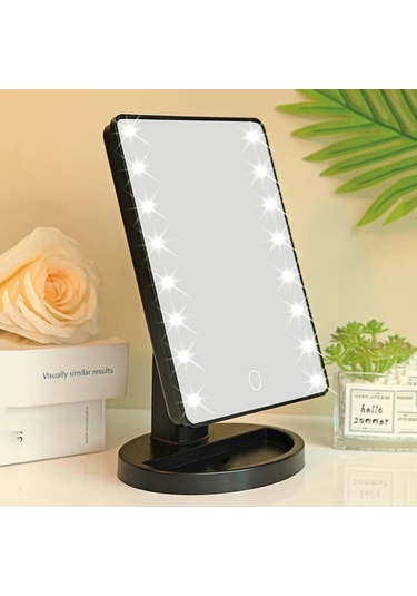 Işıklı Makyaj Aynası, Kare Pil Kullanımı Güzellik Aynası, Çok Renkli