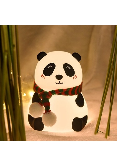 Prestigegoods Sevimli Panda Usb Şarjlı Led Gece Lambası - Renkli Aydınlatma & Çocuk Odası İçin Harika Diğer