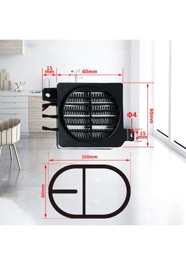 Geeksen 220 V 300w Kuluçka Makinesi Isıtıcı İletken Tip Ptc Seramik Hava Isıtıcısı Fanlı Elektrikl Kuluçka Makinesi