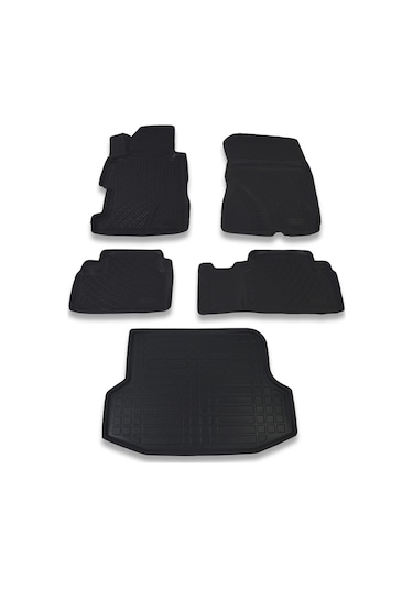 Honda Civic Sedan 2002-2006 Paspas ve Bagaj Havuzu Seti Siyah