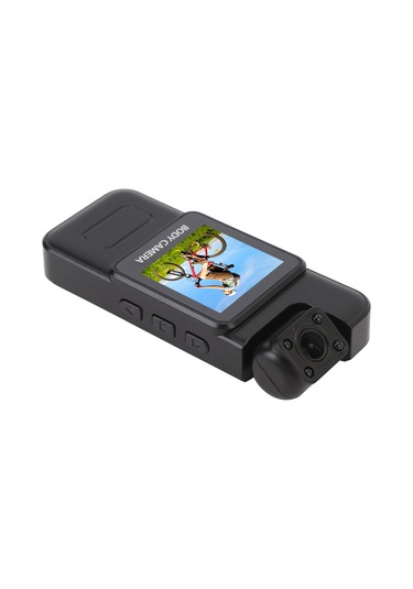 Geeroyoo Giyilebilir Mini Kamera 4k Çözünürlük 130 Geniş Açı 180 Döner Lens Hareket Algılama Döngü Kayıt 1.3" Ekran Sırt Klipsi