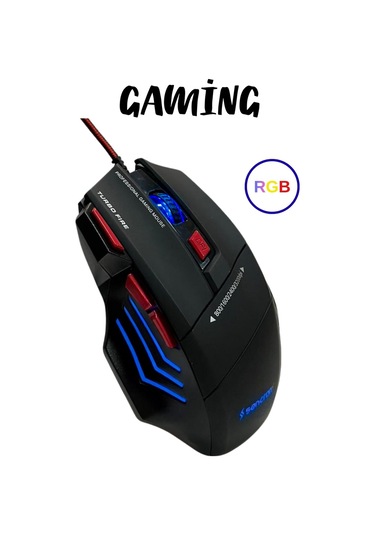 Snrelk Rgb Işıklı Gaming Mouse 8001600/2400/3200 Dpi Oyuncu Mouse 001