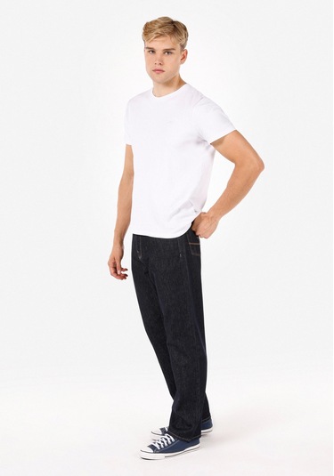 Colins Straight Fit Yüksel Bel Düz Paça Erkek Lacivert Jean Pantolon Cl1071369 Q1.v1 Dn43625 Denim