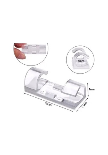 Kablo Sabitleyici Klips Seti 20 Adet Çok Renkli