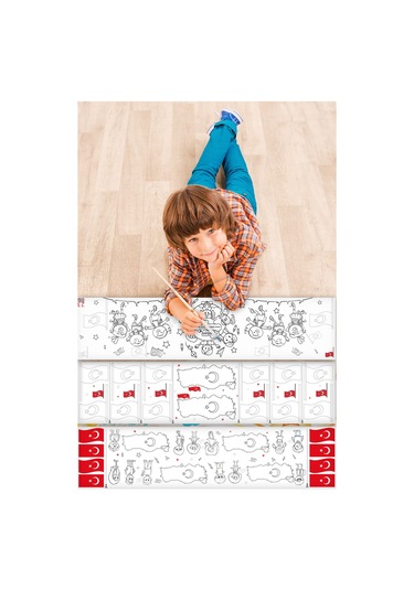 23 Nisan Ulusal Egemenlik Ve Çocuk Bayramı Temalı 3,75 Metre Rulo Boyama Kağıdı Karışık