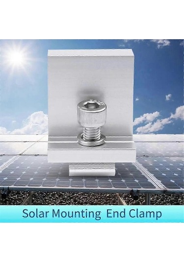 Moly 10 Adet Alüminyum Z-şekilli Güneş Paneli Tutamağı, Çivili, 30mm Yan Basınçlı, Hızlı Kurulum