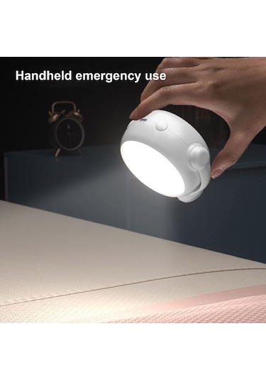 Fortunelane Akıllı Yuva Masa Lambası - Magnetik Şarjlı, Led Işıklı, Kumandalı, 1500mah Pil, Duvar/masa Üstü Kullanım, Modern Beya Beyaz