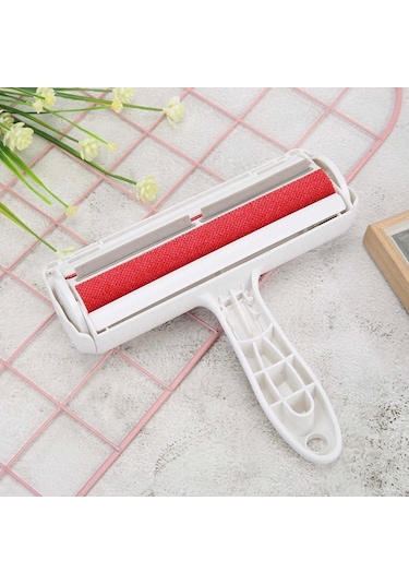 Hazneli Tüy Toplama Rulosu Evcil Hayvan - Elbise Kıl Tüy Toplayıcı - Tarak Hediyeli Renkli