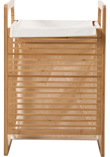 Bambu Banyo Çamaşır Sepeti
