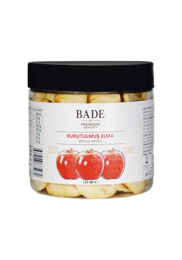 Elma Kuru Meyve Cipsi - Şekersiz Katkısız Doğal Sağlıklı Atıştırmalık 125 Gr. 125 G