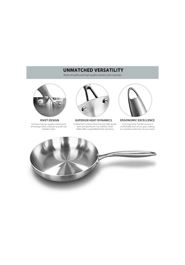 304 Paslanmaz Çelik Tava, Yapışmaz Tava Kızarmış Biftek Pot Gaz Inox